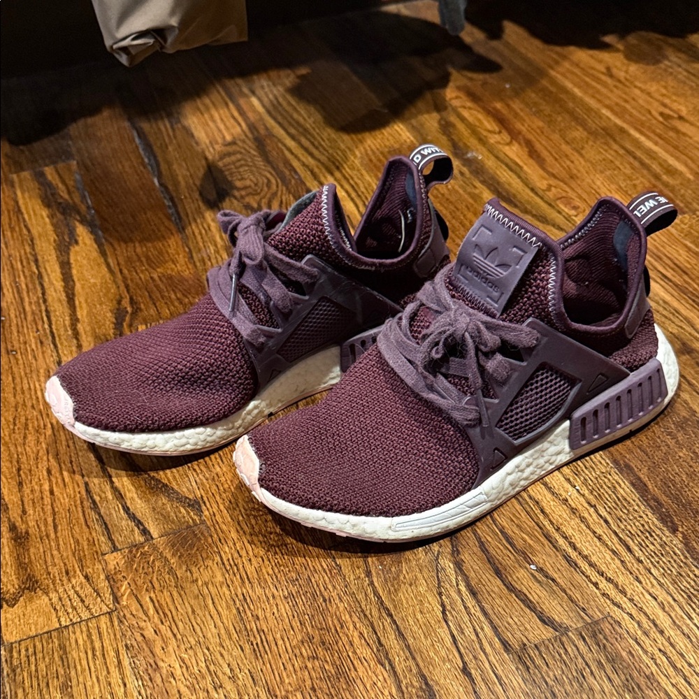 Adidas Burgundy Athletic Shoes